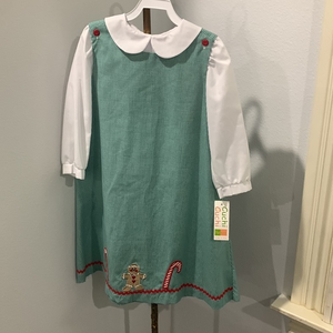 NWT Cuchi Cuchi Christmas JUMPER W/ LONG SLEEVE PETER PAN SIZE‎ 4